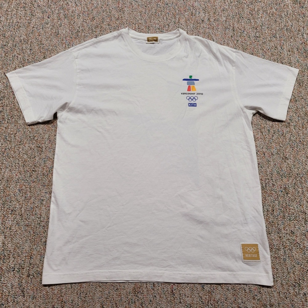 Kith Vancouver 2010 Olympics T-Shirt Mens Large White Heritage Graphic Tee